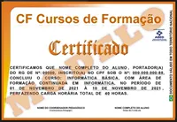 Certificado Frente